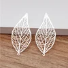 20pcs 43x20mm Brass Leaves Charms Filigree Leaf Earrings Findings Pendants DIY Jewelry Materials making ► Photo 2/4