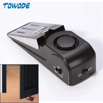

125 dB Wireless Door Stop Alarm Door Block Vibration Alarm for Traveling Security Door Alarm Stopper Doorstop for Home Security