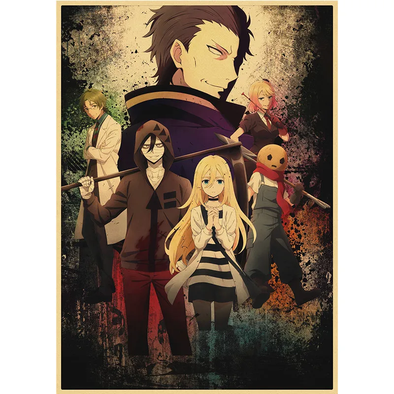 Satsuriku no Tenshi Angels Of Death Anime Canvas Painting Vintage Wall  Picture Kraft Poster Coated Wall Stickers Home Decoration - Price history &  Review, AliExpress Seller - DecorArt Store