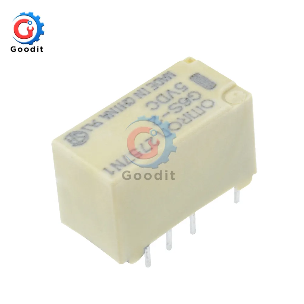 2/10 шт. твердотельные реле постоянного тока 5В 2A DC Мощность 250VAC/DC220V G6S-2-5VDC 8Pin 8P для