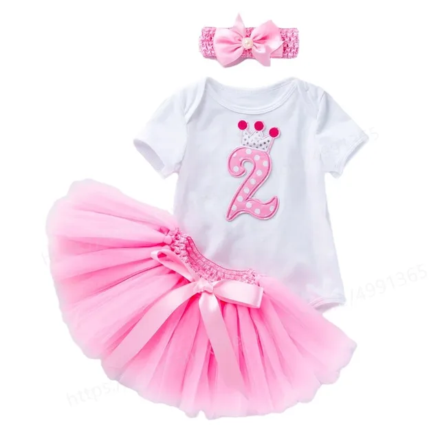 Baby Girl Clothes 2nd Birthday Dress Outfits 2 Years Girls Boutique Clothing Christening Dresses For Toddler Girls Birthday Dress