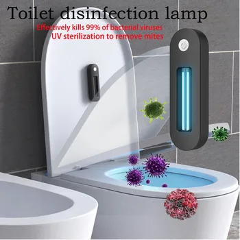 

UV Sterilizer Germicidal Lamp Ultraviolet Disinfection Light Portable Home Travel Closestool Toilet бактерицидная лампа#GH