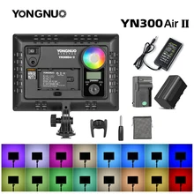 

YONGNUO YN300AIR II RGB LED Camera Video Light,Optional Battery with Charger Kit Photography Light + AC adapter