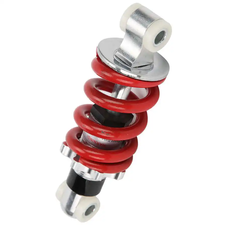 Amortiguadores Amortiguador motocicleta resorte de acero inoxidable amortiguador de suspensión de repuesto paso de 125 mm para mini scooter de bicicleta