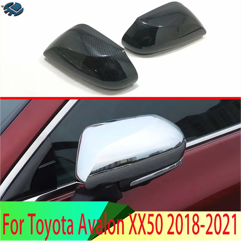

For Toyota Avalon XX50 2018-2022 ABS Door Side Mirror Cover Trim Rear View Cap Overlay Molding Garnish
