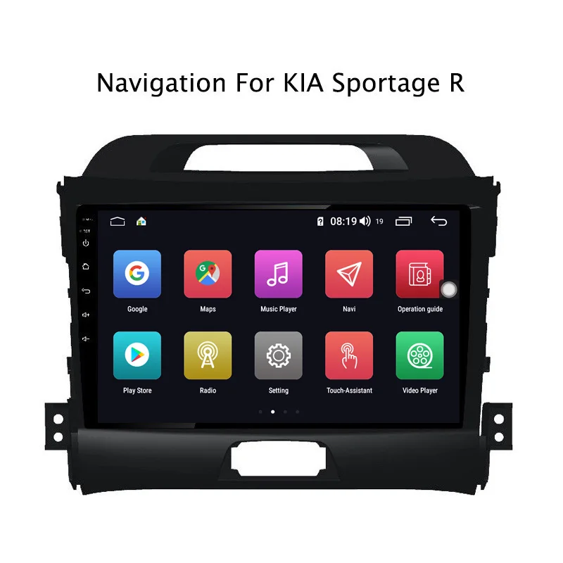 Perfect Ectwodvd 9inch Andriod 8.1 Car DVD GPS For Kia Sportage R 2010-2016 4G RAM 64G ROM CarPlay DSP 4G LTE with WIFI 2