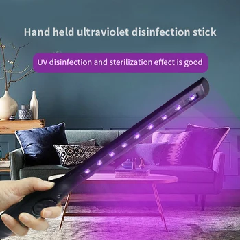 

Portable UV Sterilization Wand Sanitizer Stick Care Sterilizer Light Bulb Lamp Disinfection wand Kill 99.9% Germs USB Charging