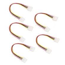 5 pièces Molex rallonge 4 broches 5.25 mâle à femelle IDE PSU interne PC rallonge d'alimentation