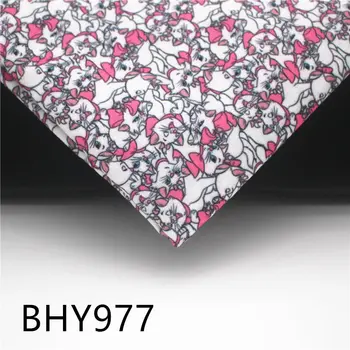 

45*140cm Patchwork character print polyester cotton fabric for mask Sewing Dress Cloth Making DIY Cushion Cover BHY977