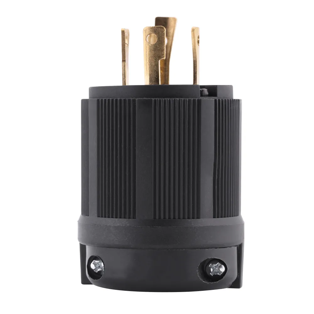 

L14-30P 30A 125V-250V 4 Wire Electrical Plug Connector Converter Male Plug Wire American Four-Hole Anti-Loose Generator Plug