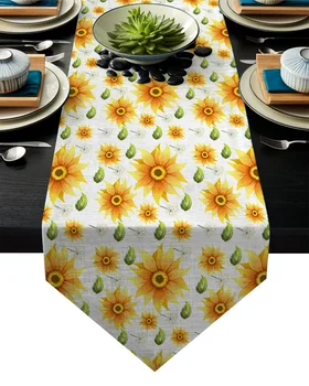 

Sunflower Nordic Table Runner Table Flag Home Party Decorative Tablecloth Table Runners