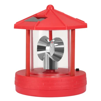 

Solar Light Lighthouse Shape Table Desktop Rotating Light Plastic LED Light Outdoor Garden Lamp VJ-Drop