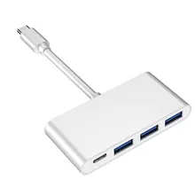 3,1 USB C концентратор type C к USB 3,0 сплиттер конвертер для MacBook Pro Air портативный Hab адаптер Аксессуары для ноутбуков
