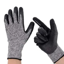 Рабочие перчатки с нитриловым покрытием с защитой от порезов, рабочие перчатки для мужчин, матовые, износостойкие, Нескользящие, защитные, унисекс, 1 шт