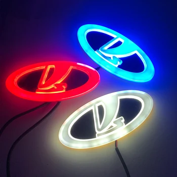 

4D LED Car LOGO Light/Lamp 4D LED car badge light for UAZ Lada Samara 2110 2112 2113 2114 2115 Car accessories