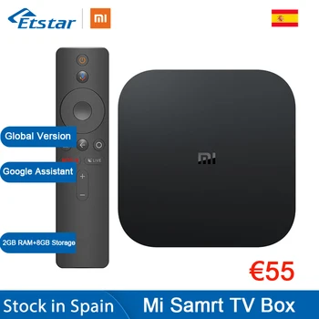 

Global Version Xiaomi Mi Box S Smart TV Box Android 8.1 4K HDR Quad Core 2G + 8G WIFI Google cast Netflix IPTV Set top Box