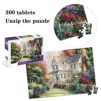 

Kids World Famous Painting Jigsaw Puzzles 300 Pcs Adult Puzzle Educational Toys Ecompression for Children Pairing Puzzles Gift