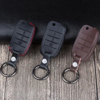 

Leather Car Key Case Cover For Kia Sportage Rio 3 4 Ceed Cerato Sorento Optima K5 Soul Niro Picanto 2017 2018 2019 Accessories