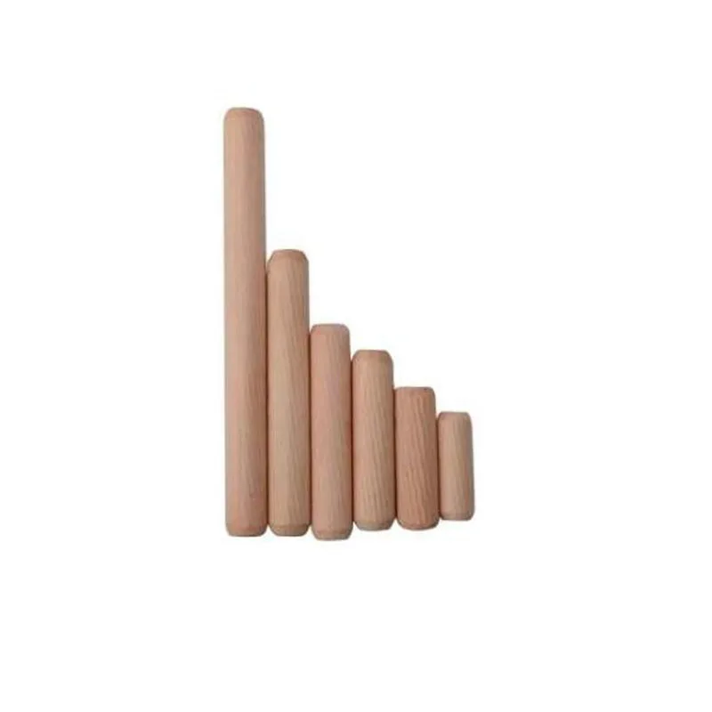50/100/200Pcs Wooden Dowel Cabinet Drawer Round Fluted Wood Craft Dowel Pins Rods Set Furniture Fitting Wooden Pin Good