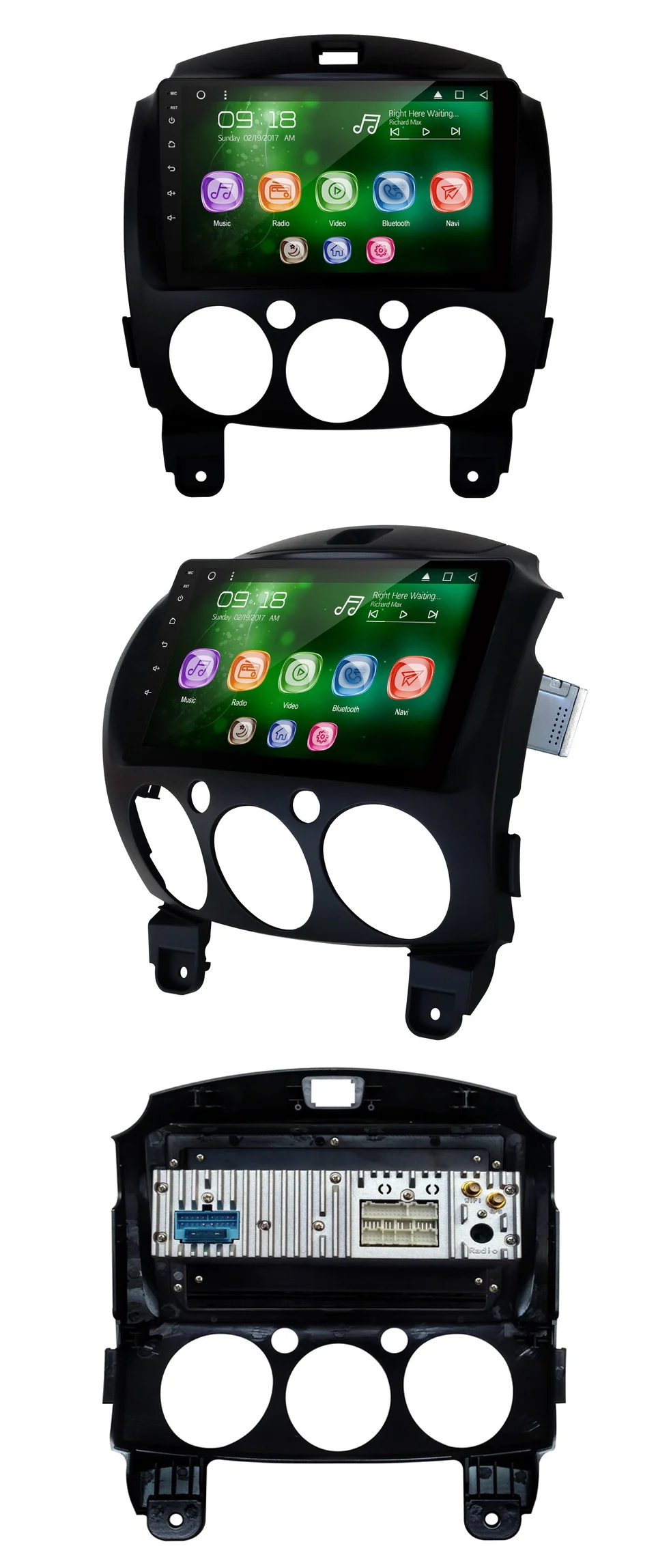 Sale Allways 9" IPS Screen Android 9.0 Octa-core Ram 2GB Rom 32GB Car Multimedia for Mazda 2 2009-2015 with 2.5D Touch screen 0