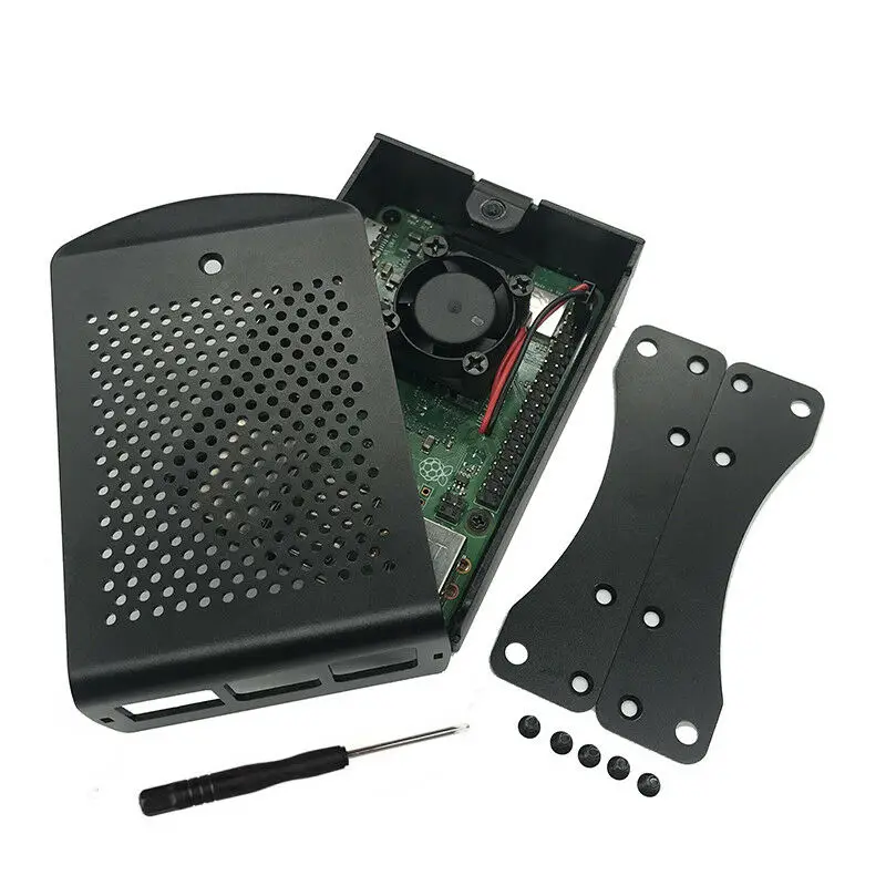 Raspberry Pi 3 B+(B Plus) стартовый комплект четырехъядерный процессор 1,4 ГГц 64 бит+ корпус из алюминиевого сплава