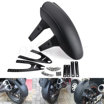 

Universal Black Plastic Motorcycle Rear Wheel for fender Splash Guard Rear Wheel Cover Splash Guard Mudguard w/Bracket