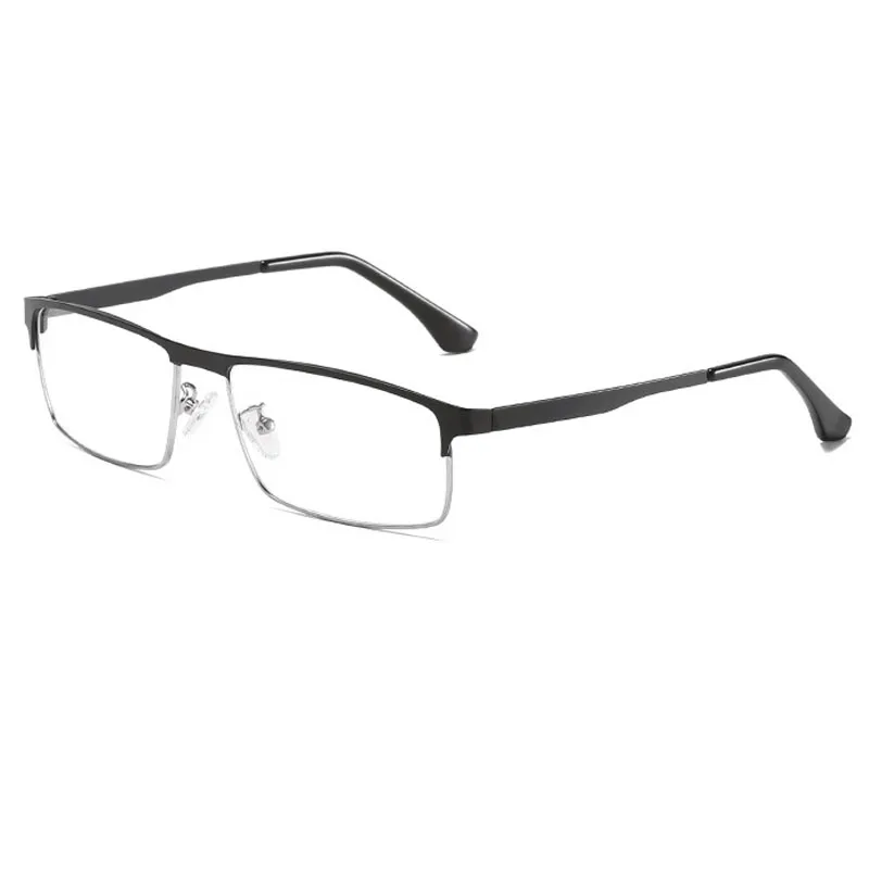 Hot sale anti blue light glasses vintage computer optical frame eyeglasses lentes para computadora blocking glasses - Цвет оправы: Silver Black