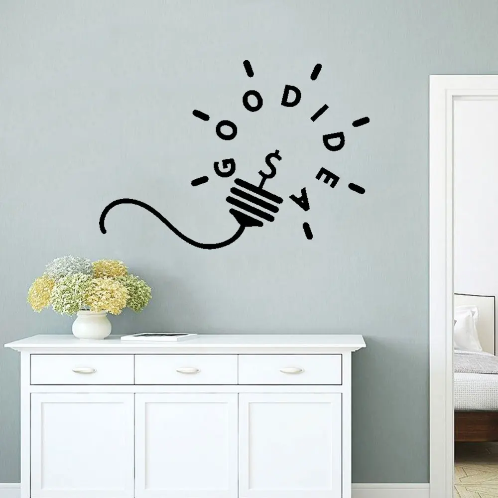 

New Design A Good Idea Wall Sticker Wall Decal Sticker Home Decor Living Room Bedroom Decoration Accessories DW12927