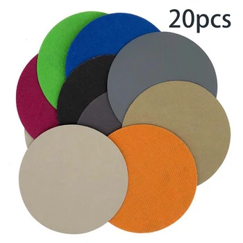 

20pcs Polisher Sanding Disc 5inches 125mm Hook Loop Sanding Paper Wood Working Polishing Sander Discs