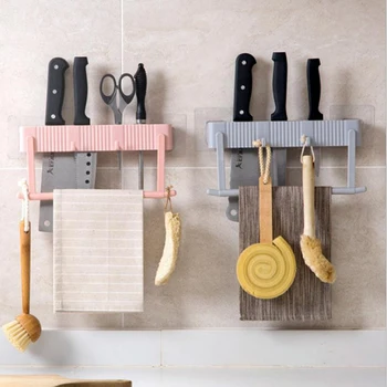 

Kitchen Creative Wall Hanging Rest Multi-Function Utensils And Appliances Receive Frame Cloth Pendant Commodity Shelf