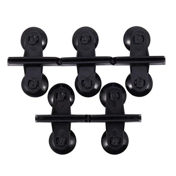 

5pcs Divider Sheet Holder Suction Cup for Aquarium Fish Tank Black