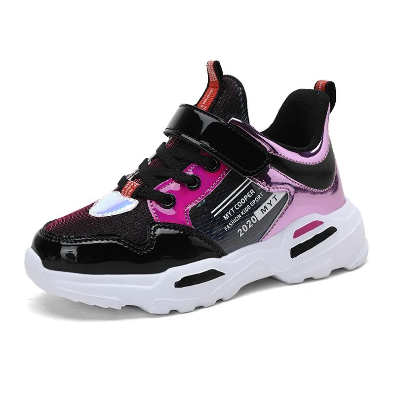 

2020 fashion new catwalk children's shoes girls shoes shiny shoes tennis shoes elementary school sports shoes running shoes