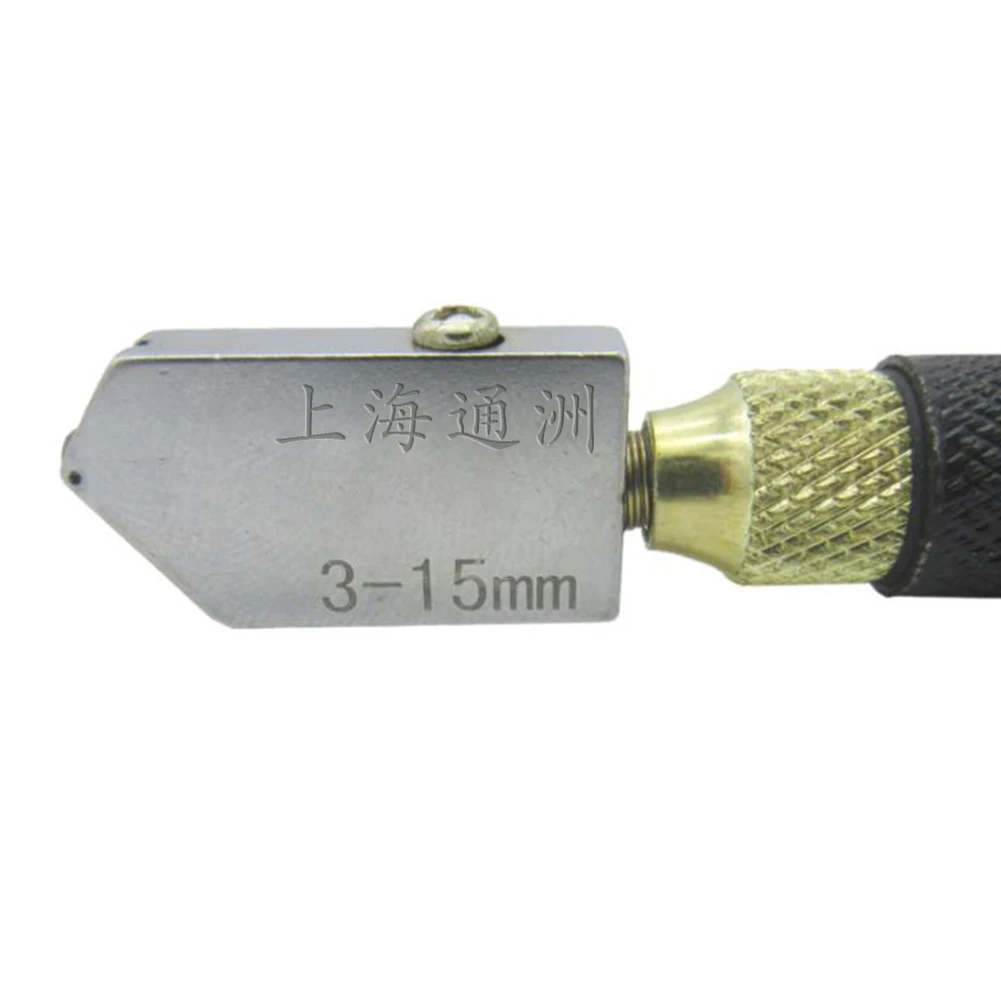 Professional Glass Cutter Diamond Tip Anti-slip Metal Handle 3-15mm Cutting Tool CLH@8 glass cutter