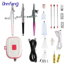 Onnfang 0,2 мм Аэрограф-комплект беспроводной воздушный компрессор бесшумный мини аэрограф компрессор комплект 7 мл и 20 мл и 40 мл покраска Spary gun