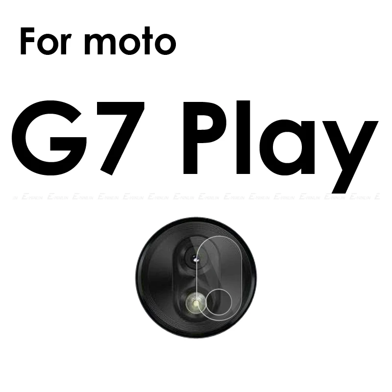 For Moto G7 Play Задняя крышка объектива камеры из закаленного стекла для Motorola Moto G7 G6 G5S G5 G4 Plus power Z2 Z Force Play Защитная пленка для экрана - Цвет: For Moto G7 Play
