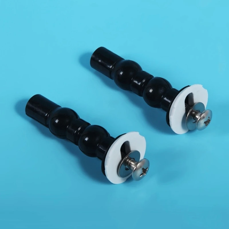K1KA 2x Toilet Seat Fixing Screwbolts with Two Expandable Ball Universal Toilet Lid Expansion Screw Hardware Fix Accessories