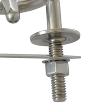 Прочный водный лыжный Вейкборд трубка буксировочное кольцо глаз, сцепка крюк лодка транцевое крепление, оборудование для лодки