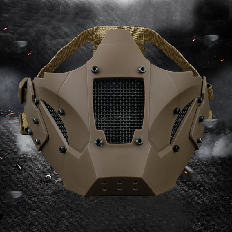 Hunting Tactical Military Mask Airsoft Paintball Outdoor Tactical Masks Shooting Half Face Protective Ca Game Hunting Masks