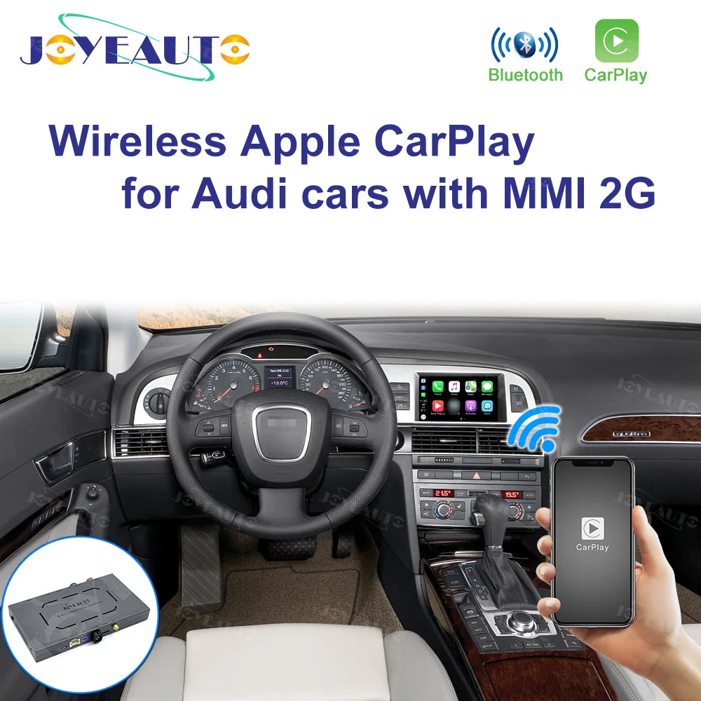 JoyeAuto Wireless Apple Carplay For Audi A4 B8 A6 C6 MMI 2G 2005 2008