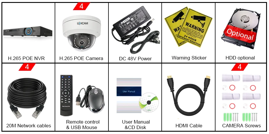 包装-NVR-4CH-室内