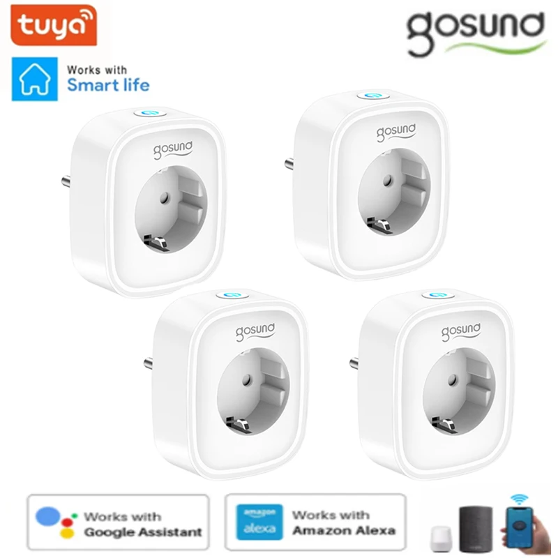 Gosund 16A Smart Plug Socket Tuya Smart Wifi Plug Socket Smart Life APP Remote Control With Alexa Google Home Assistance 2021New