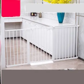 

Infant and child safety gate staircase protective fence indoor dog isolation door pet fence fence pole free punching
