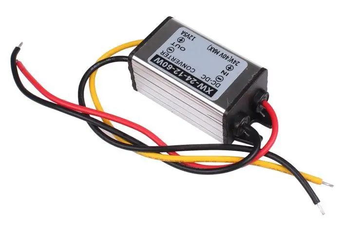 DC 24V до 12V 5A 60W автомобильный редукционный конвертер регулятор
