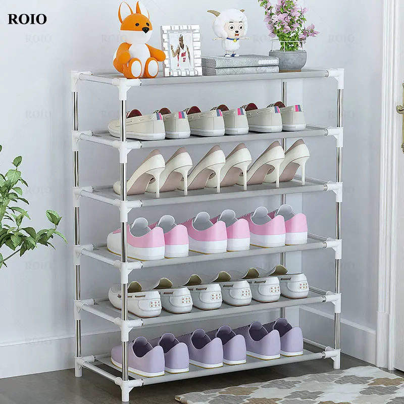Simple Shoe Rack Metal Shoe Shelf Footwear Living Room Furniture Space Saving Shoes Organizer Stand Holder shoe rack
