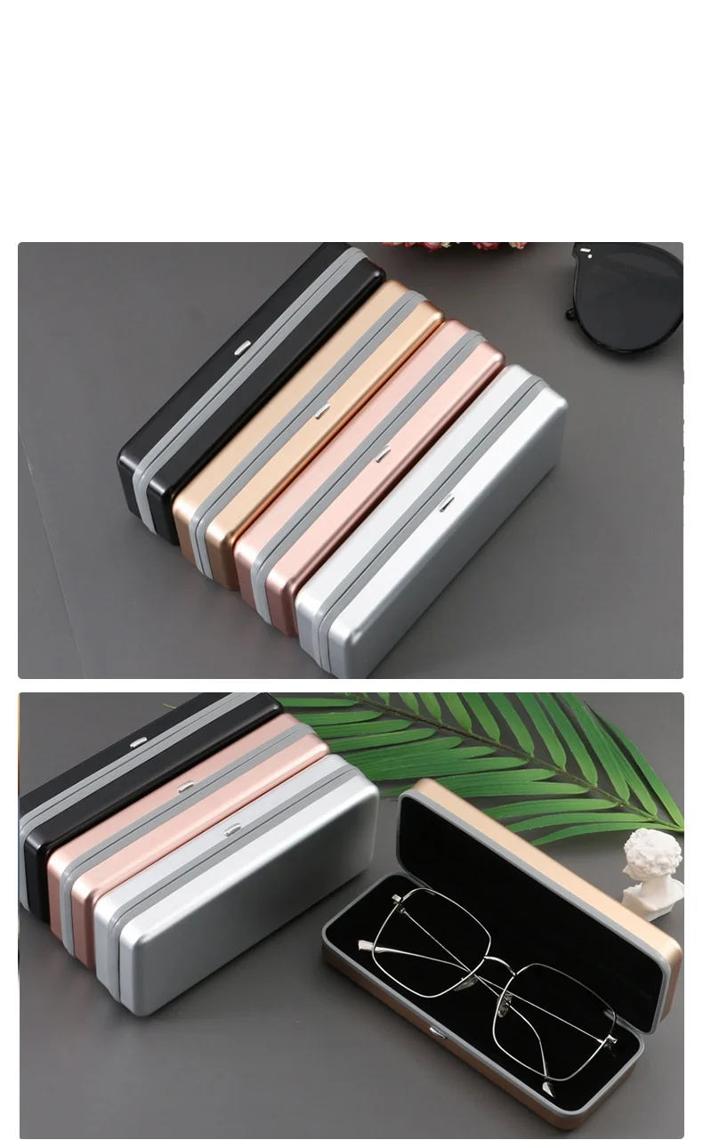 Cubojue Unisex Aluminum Eyeglass Case C010 - Image 2