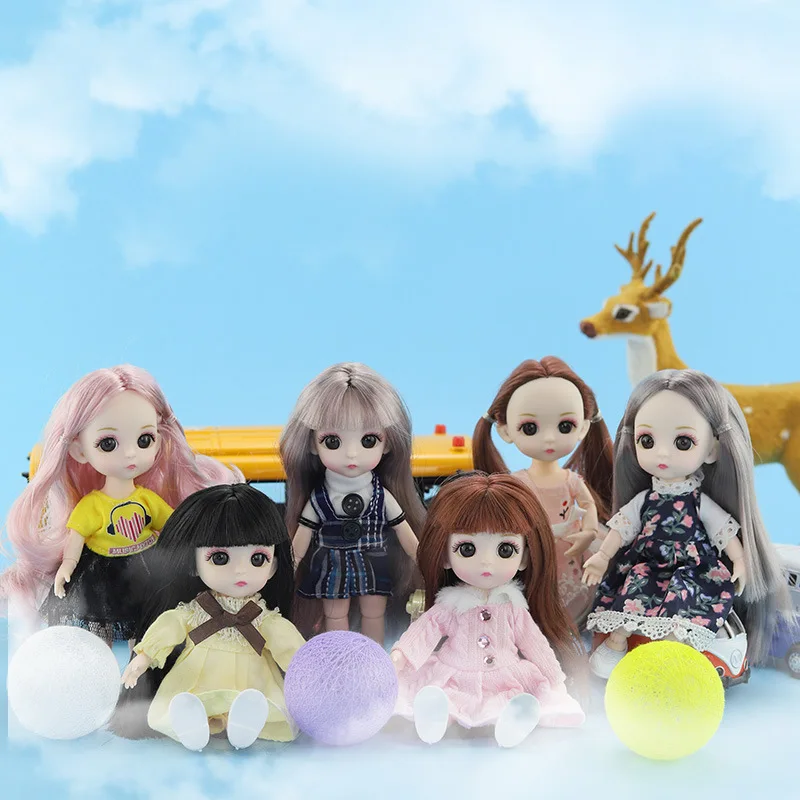 12 стилей BJD Кукла Одежда 1/12 16 см мини платье Повседневная одежда кукольный домик