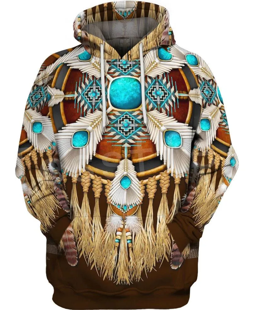 Hoodies Tessffel индийский родной культуры Harajuku Повседневное красочные костюмы новая мода 3dprint унисекс с капюшоном, толстовка, куртка Для мужчин Для женщин S-3 - Цвет: Hoodies