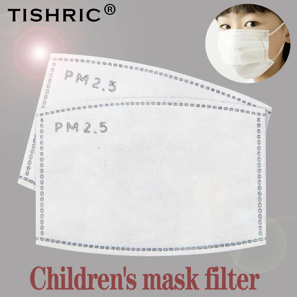 

TISHRIC PM2.5 Filter Face Mask Respirator Mask Anti Dust/Haze Mouth Mask Filter Paper Health Care Kids Children Mask Filters