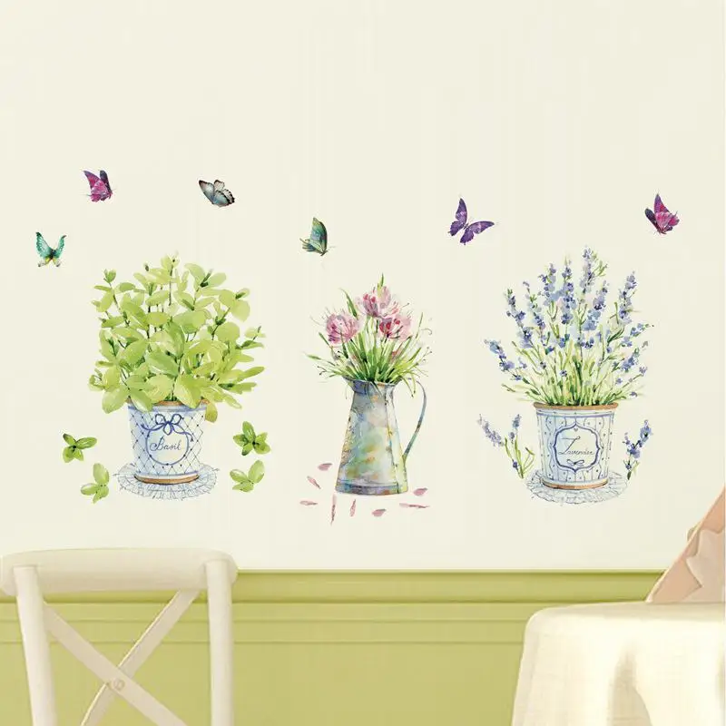 MeterMall DIY 60*90 см водонепроницаемые ПВХ наклейки на стену домашний Декор цветочные
