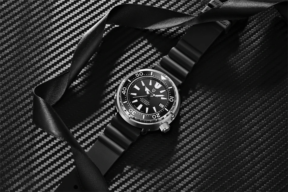 PAGANI DESIGN New 45MM Tuna Diving Wristwatch Men's 300M Waterproof Mechanical Automatic Watches Ceramic Bezel Relogio Masculino